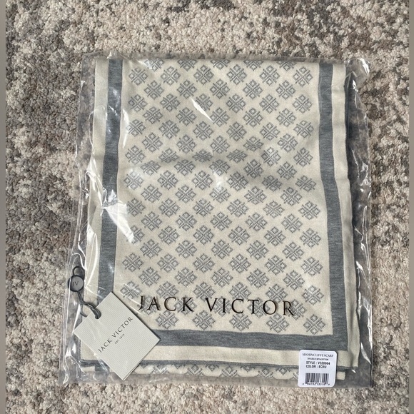 Jack Victor Jacquard Knit Scarf